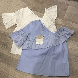 Stradivarius Tops Bundle – Size M, Never Worn (Off-Shoulder Tops)